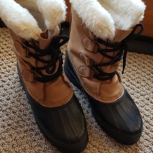 Sorel, rain/snow/snowboarding boots